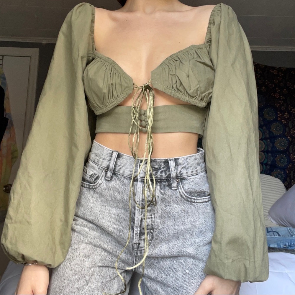 Lioness Tie front blouse